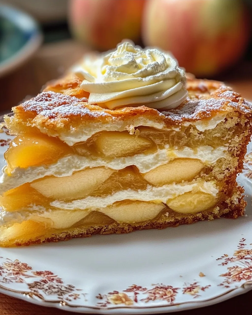 Apfeltorte mit Eierlikörcreme