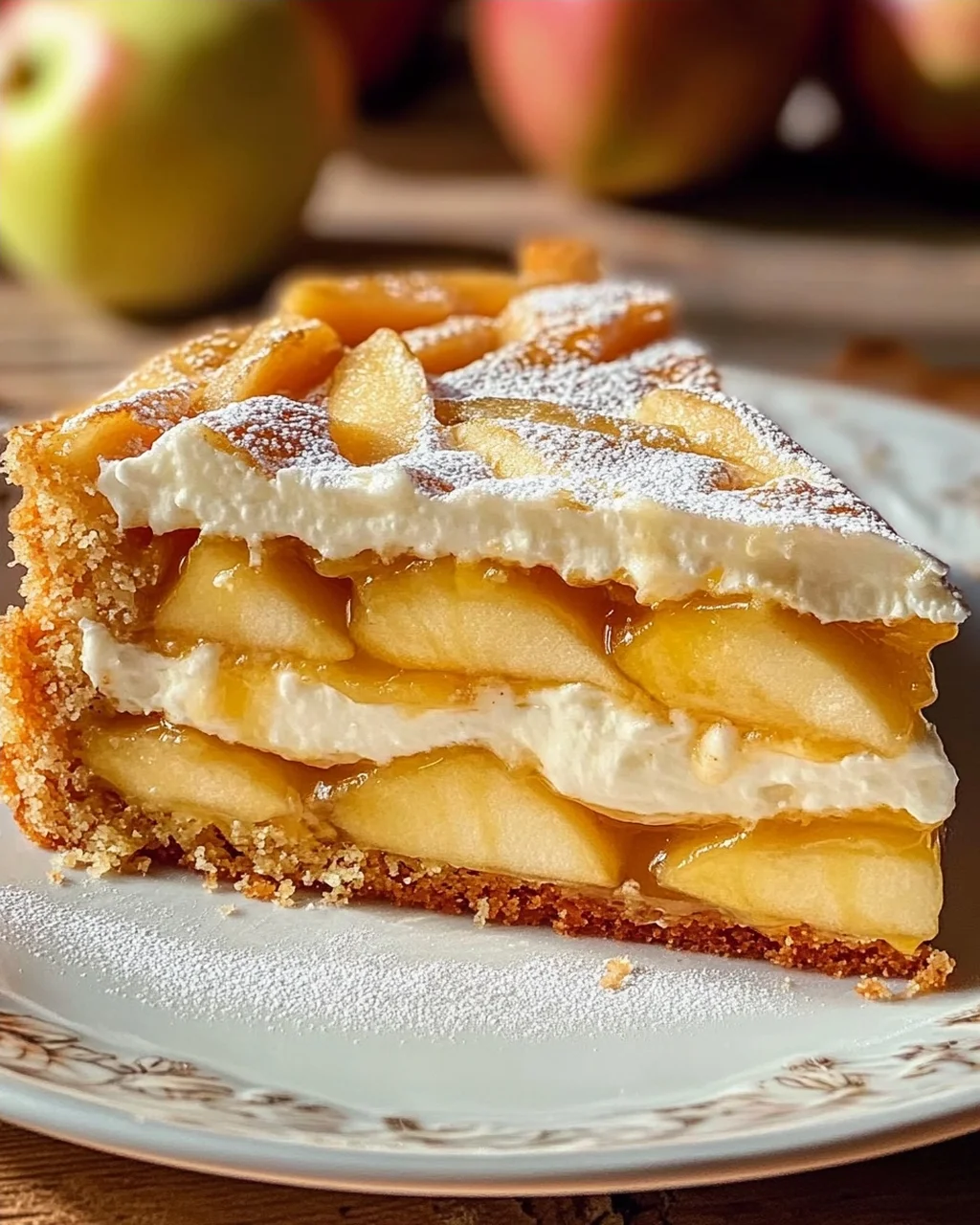 Apfeltorte mit Eierlikörcreme