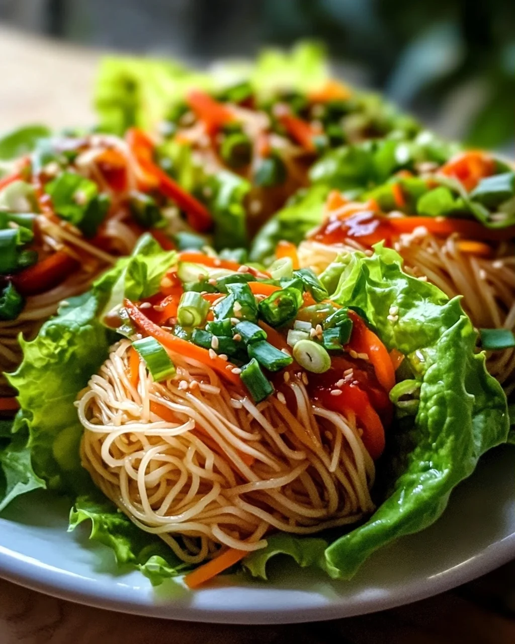 Asiatische Nudel-Wraps