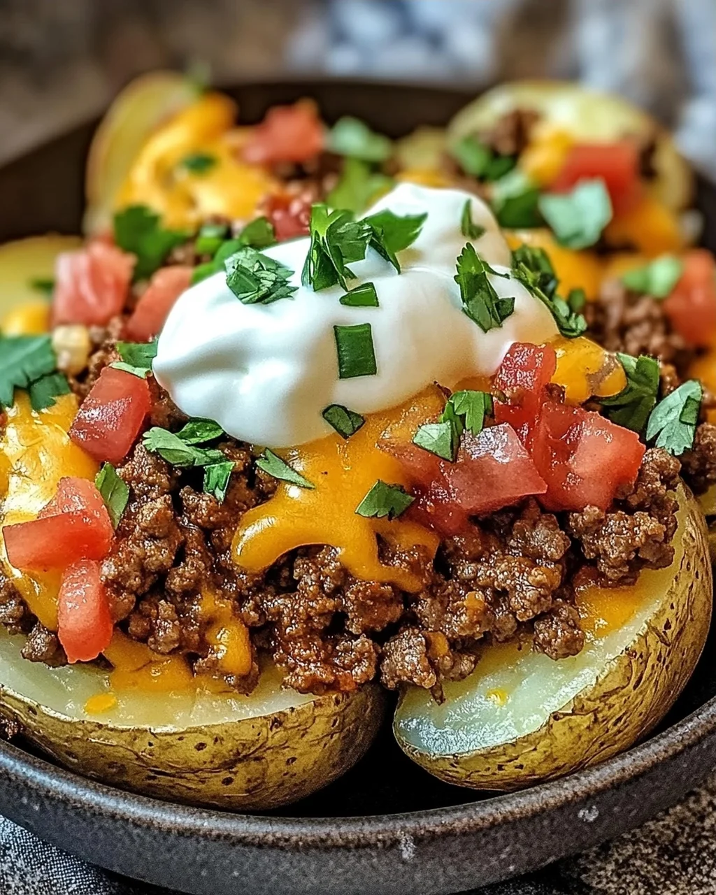 Beladene Fiesta Kartoffelschalen für zuhause genießen