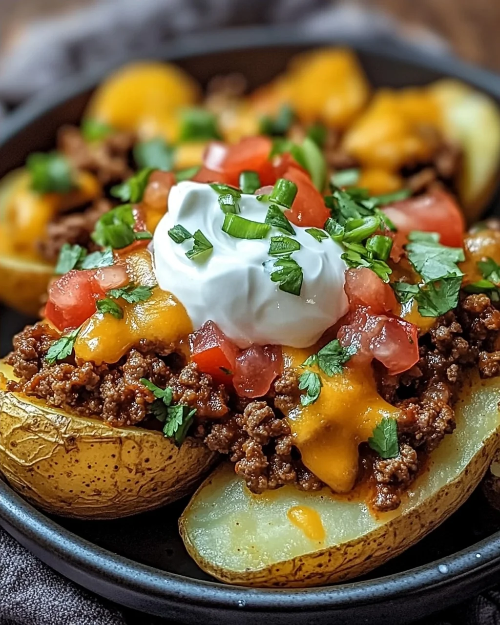 Beladene Fiesta Kartoffelschalen für zuhause genießen