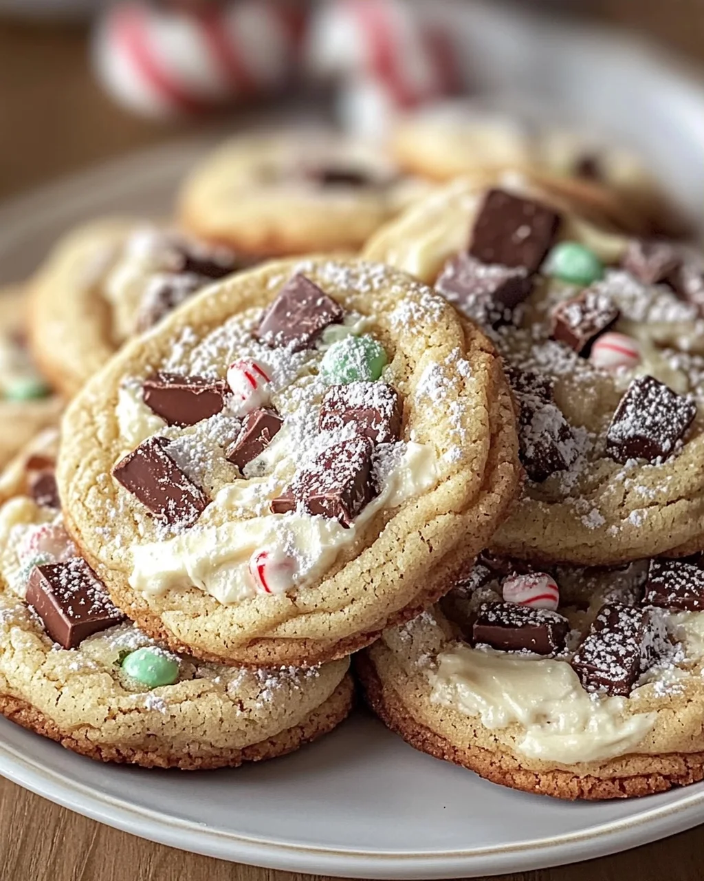 Best Peppermint Cheesecake Cookies