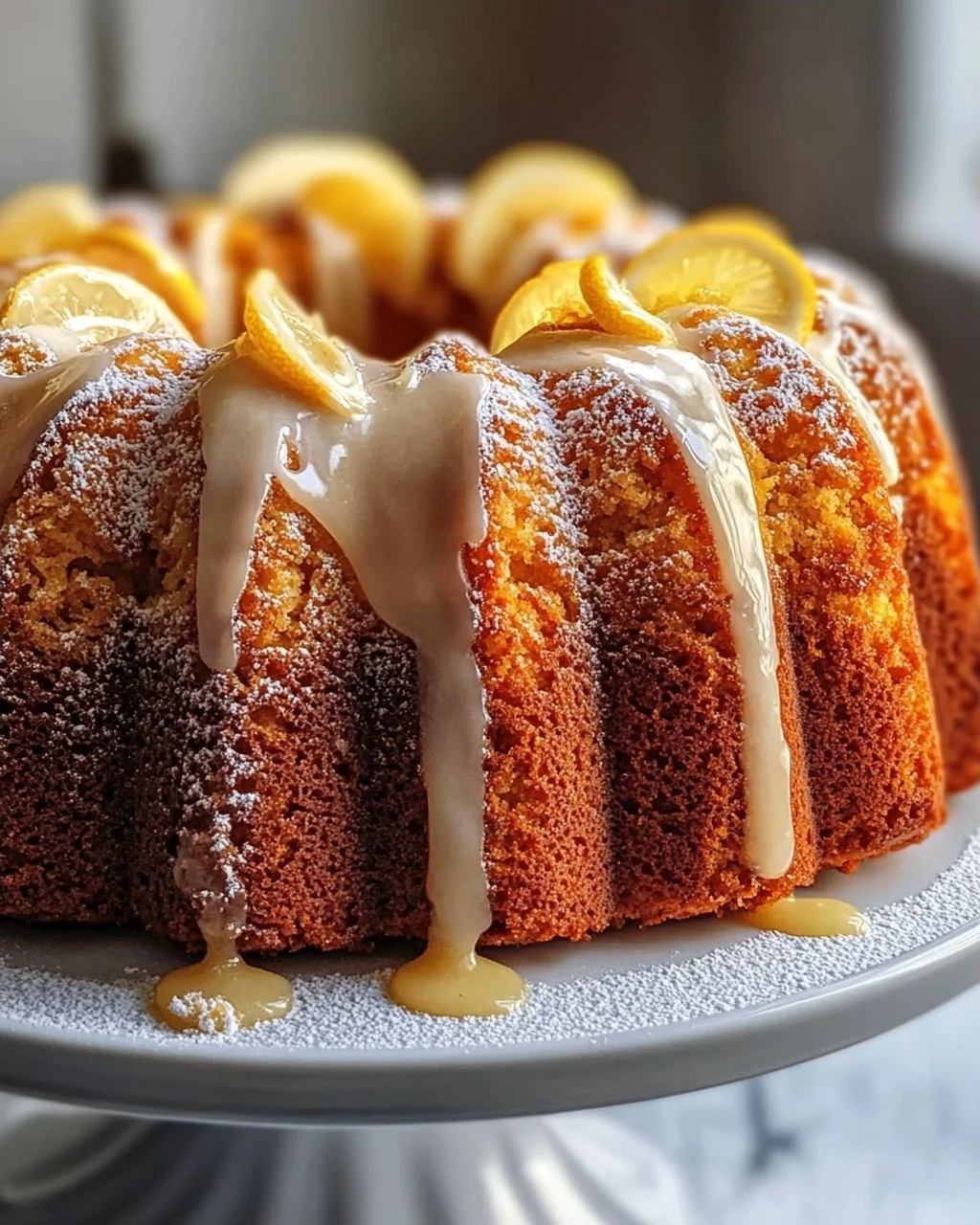 Bester Karottenkuchen Gugelhupf mit spritziger Zitrone