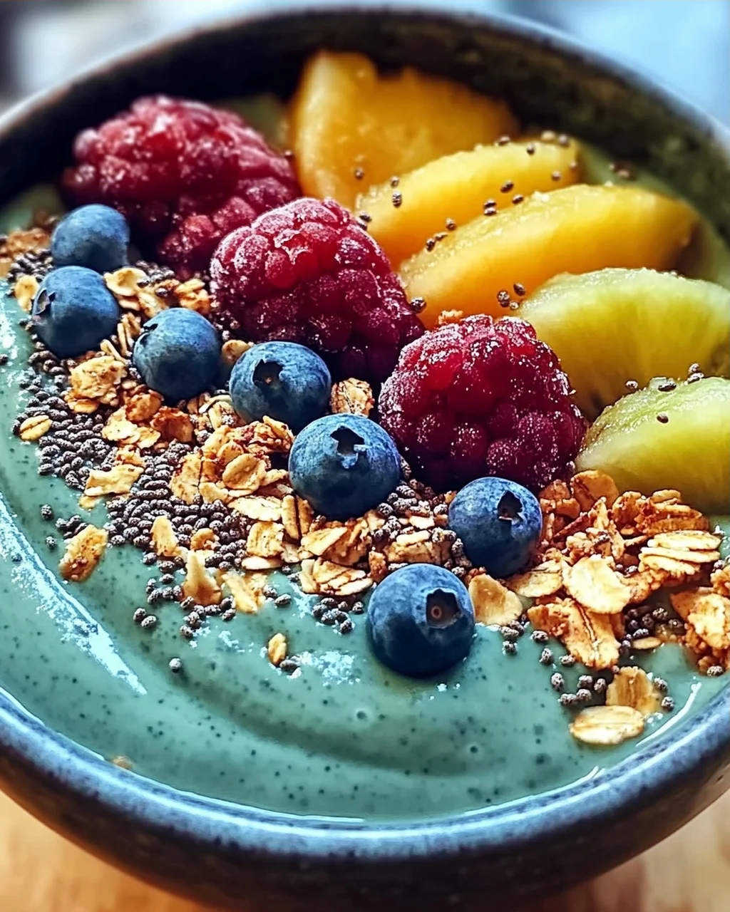 Blauer Majik Matcha Schönheits-Smoothie-Bowl Rezept
