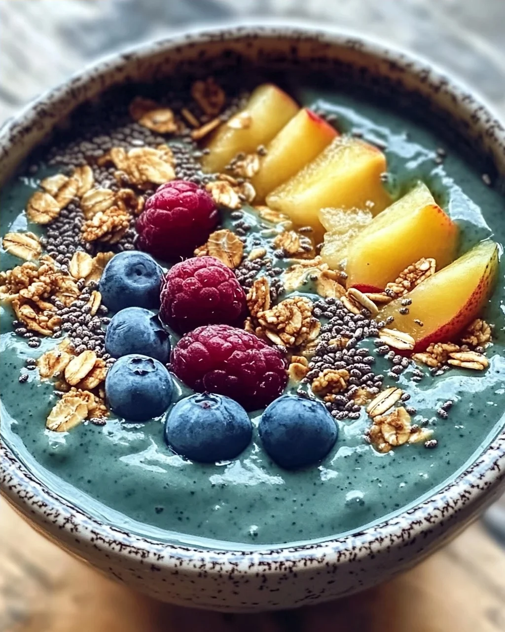 Blauer Majik Matcha Schönheits-Smoothie-Bowl Rezept