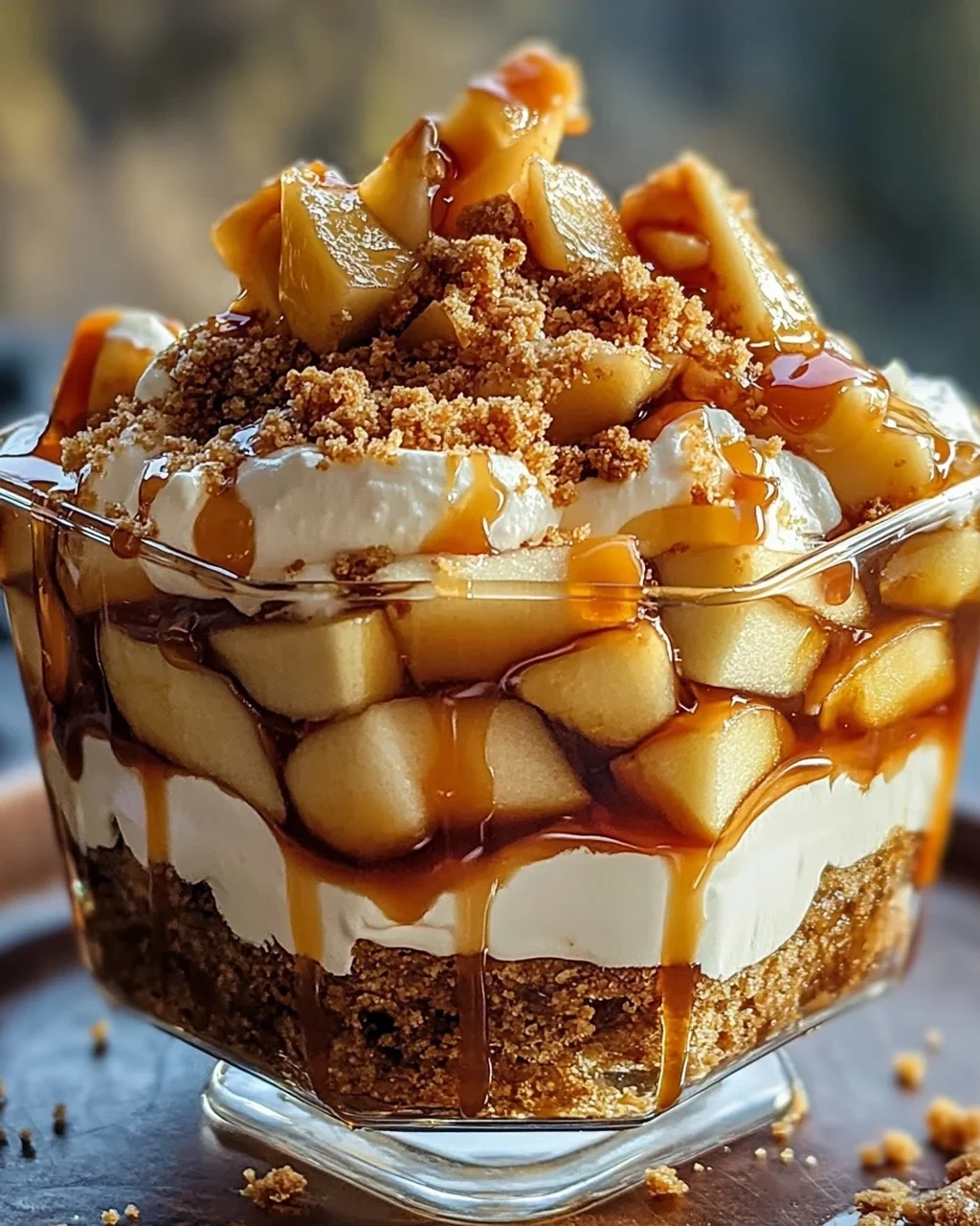 Bratapfel Karamell Trifle