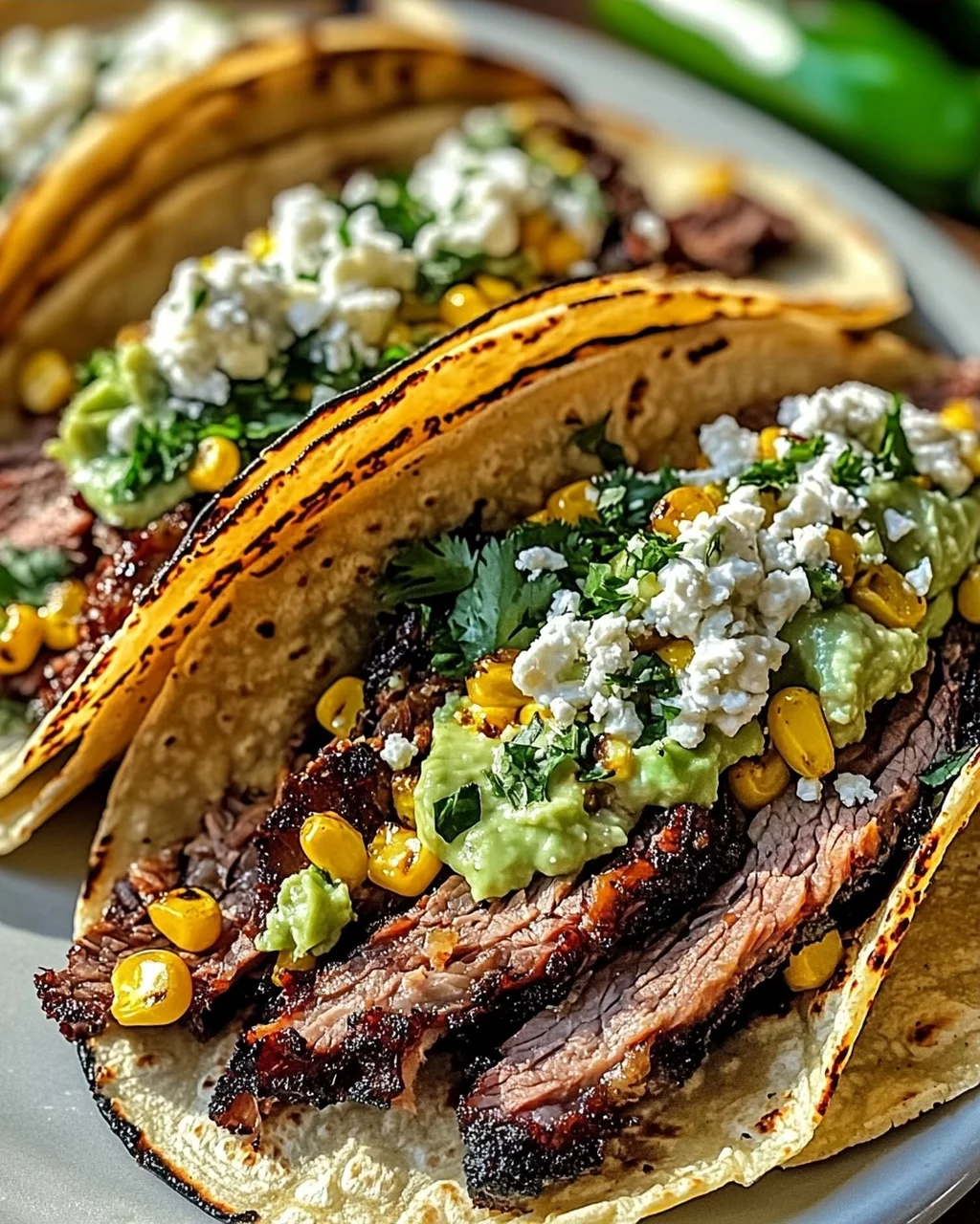 Bruststück Elote Tacos für ein Genussfeuerwerk