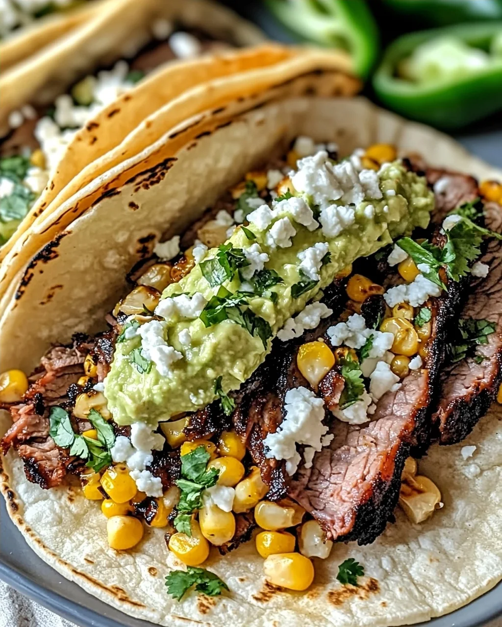 Bruststück Elote Tacos für ein Genussfeuerwerk