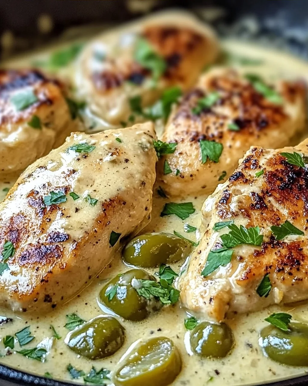 Cremige Pepperoncini-Hühnchen-Pfanne für Eilige