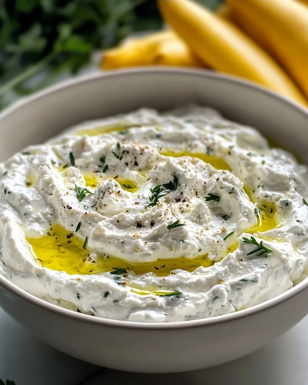 Cremiger Feta Dip mit Knoblauch & Joghurt – Dein Genuss!