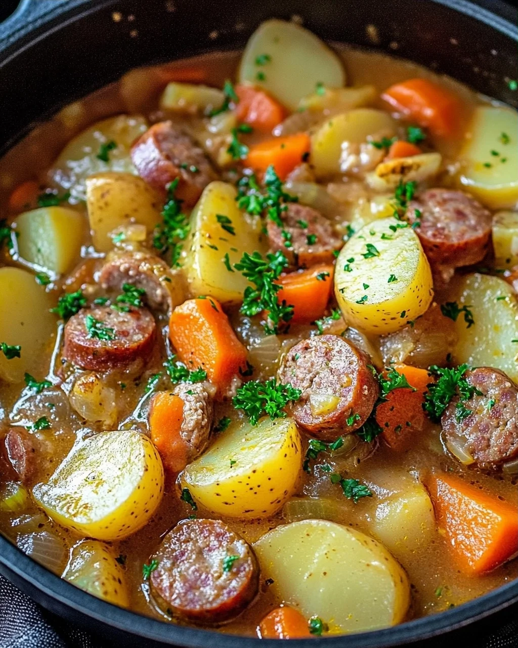 Deftiger Kartoffel-Wurst-Eintopf