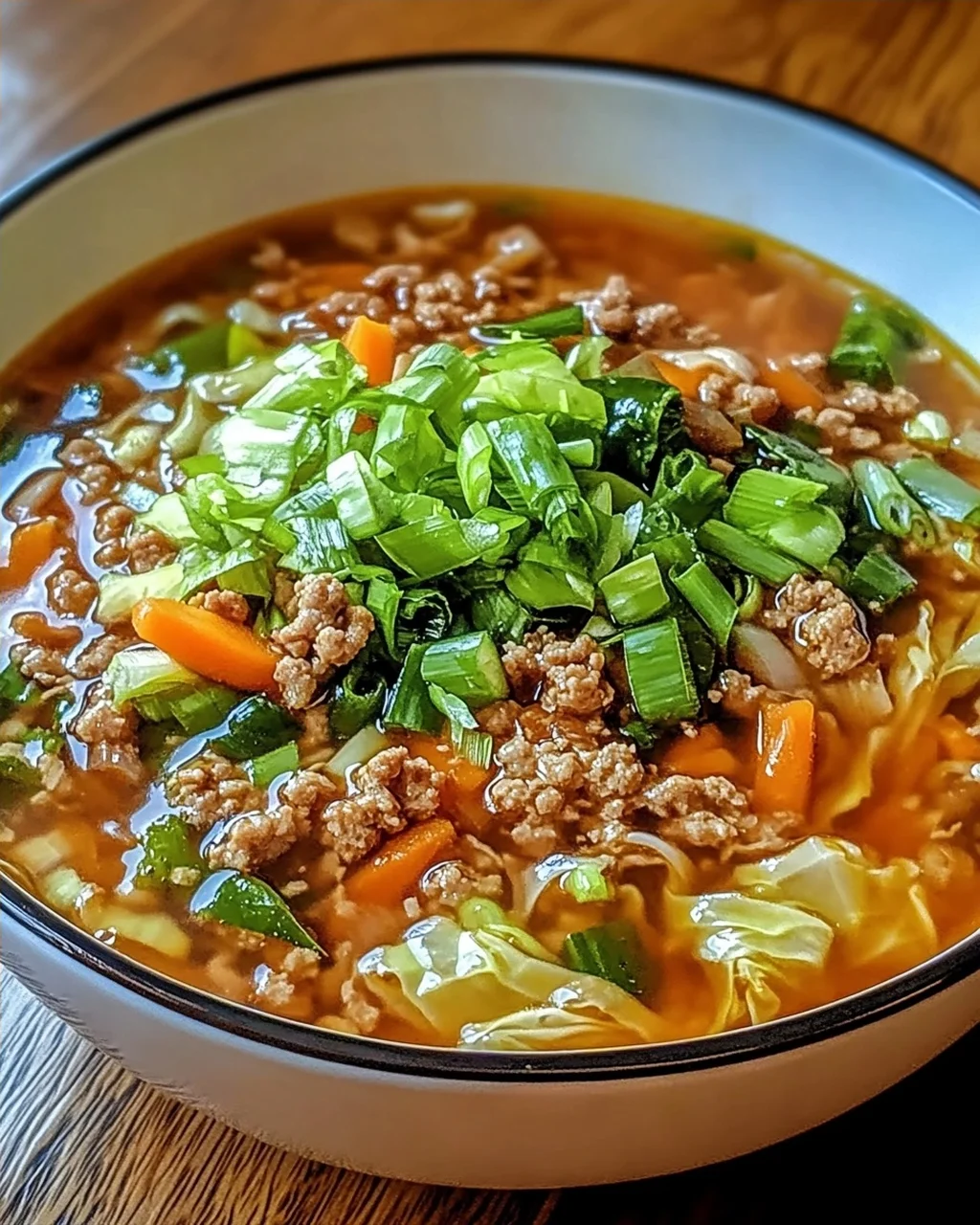 Eintopf Eierrollensuppe – Einfache Wohlfühlsuppe