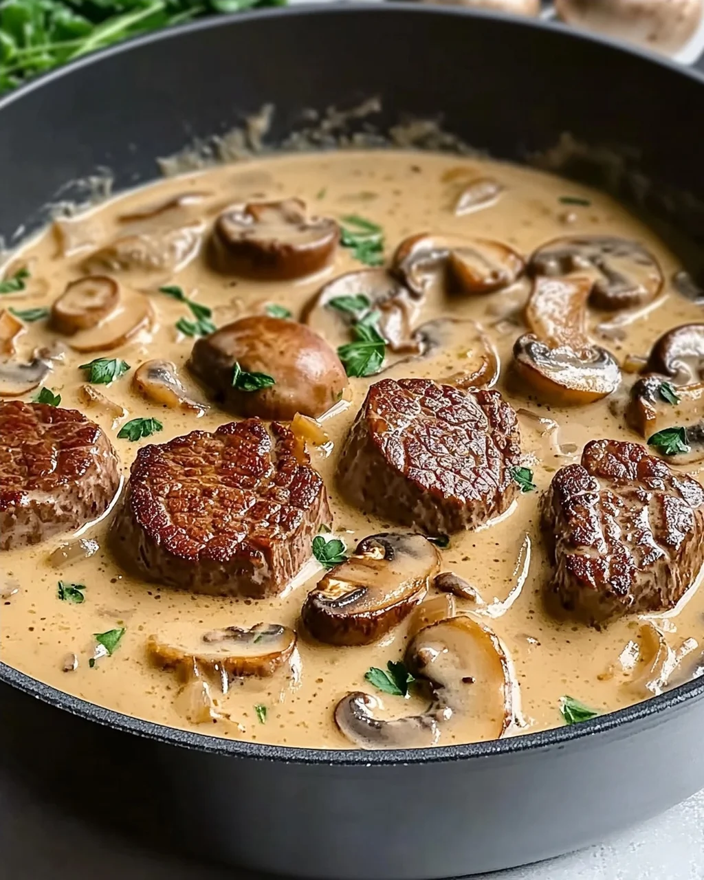 Filettopf mit Champignons - einfach & so cremig