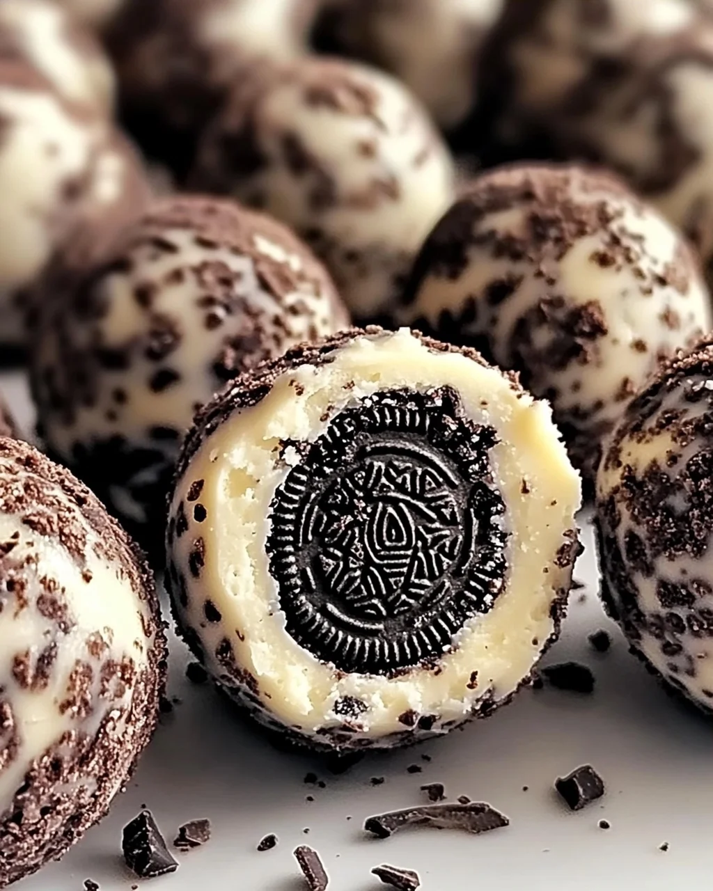 Frischkäse Oreo Proteinbällchen für den schnellen Snack