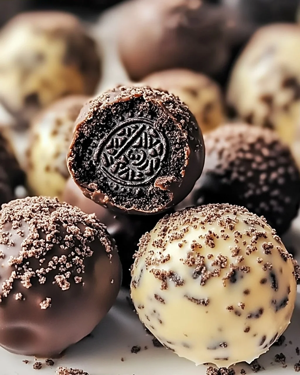 Frischkäse Oreo Proteinbällchen für den schnellen Snack