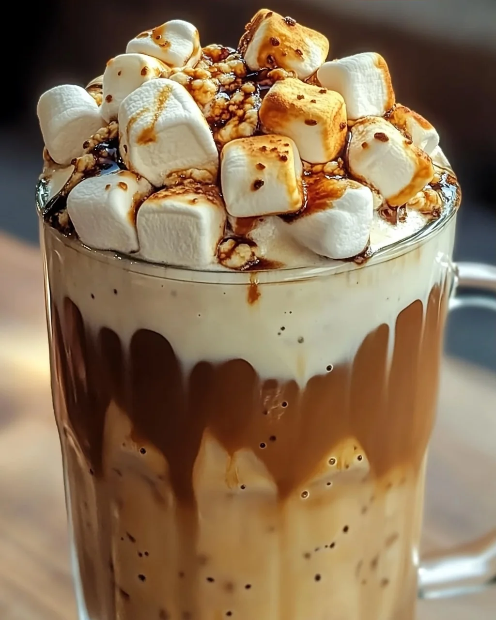 Gerösteter Marshmallow Eiskaffee – Süßer Genuss für den Sommer