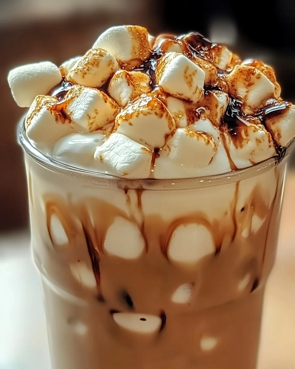 Gerösteter Marshmallow Eiskaffee – Süßer Genuss für den Sommer