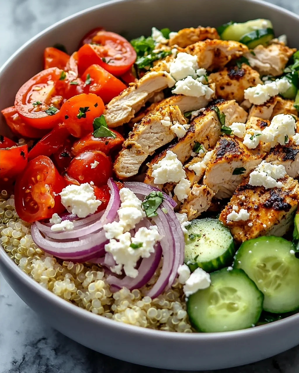 Griechische Chicken Gyro Bowls – Gesund & Lecker Genießen!