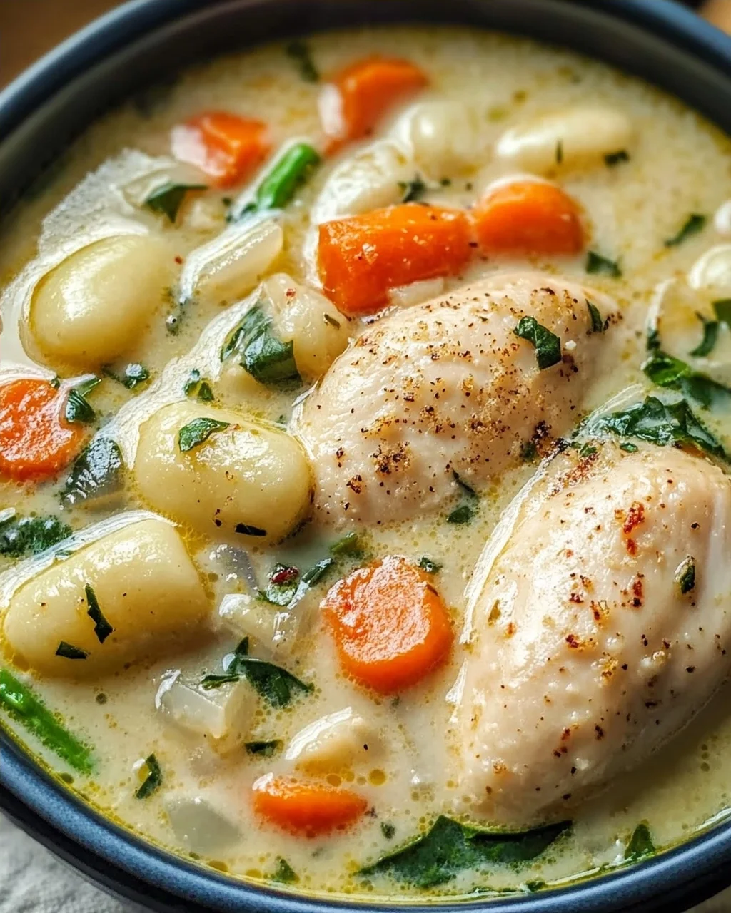 Hähnchen-Gnocchi-Suppe