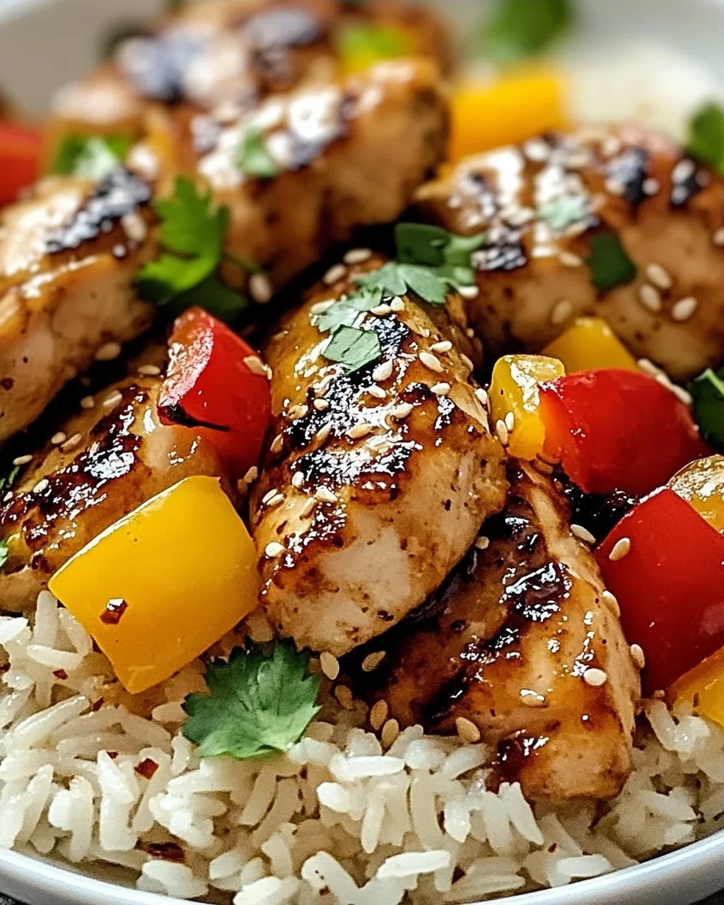 Hawaiianisches Hähnchen und Kokosreis einfach delicious