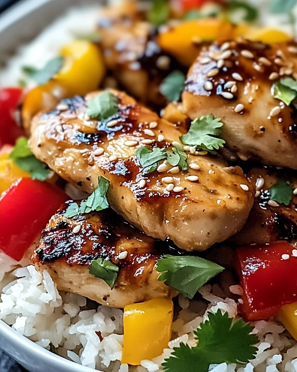 Hawaiianisches Hähnchen und Kokosreis einfach delicious