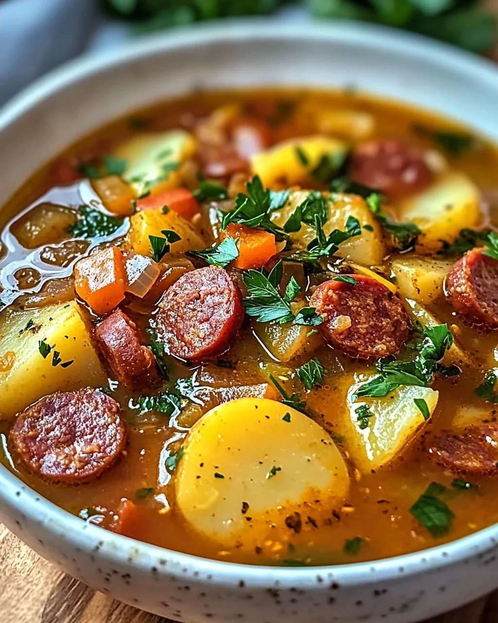 Herzhafte Chorizo-Suppe für gemütliche Abende
