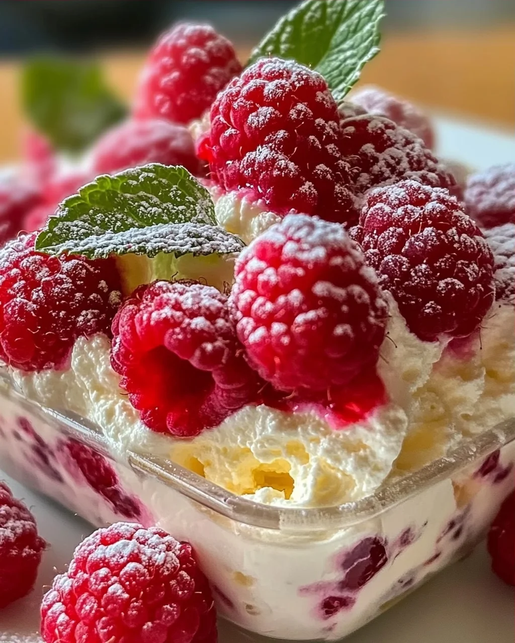 Himbeerwolke mit Mascarponecreme