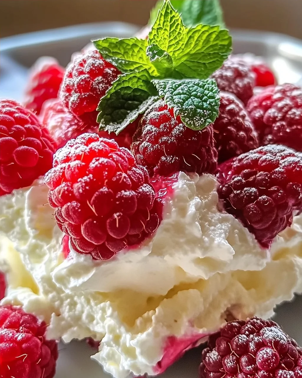 Himbeerwolke mit Mascarponecreme