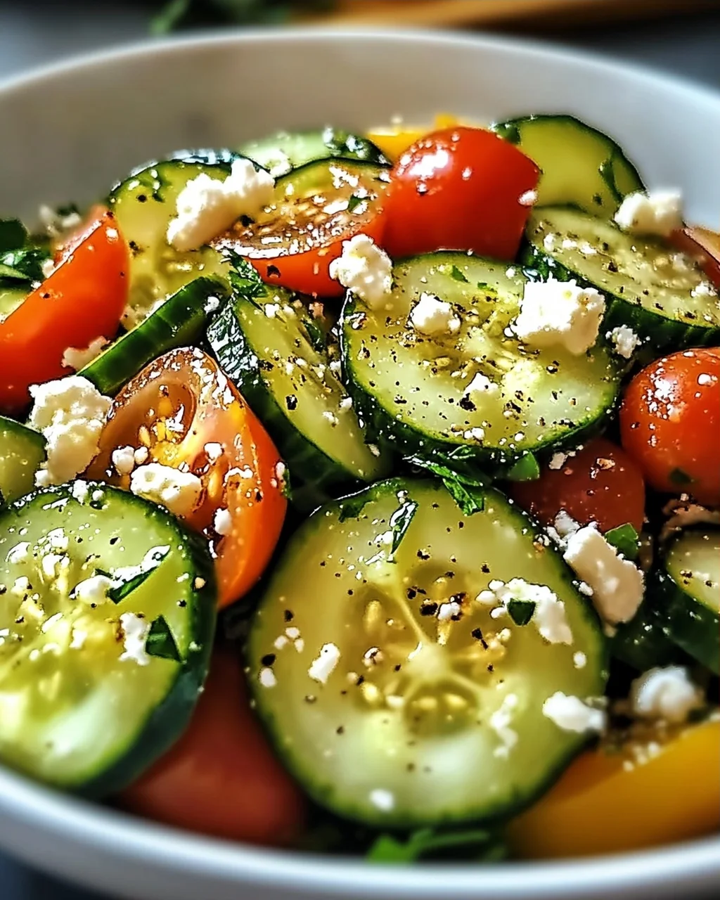 Honig-Limetten-Gurken-Salat für heiße Sommertage