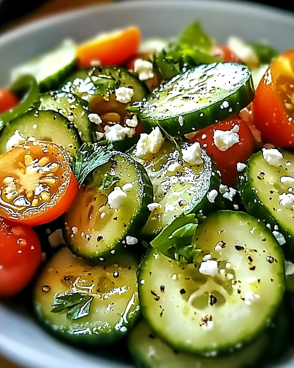 Honig-Limetten-Gurken-Salat für heiße Sommertage