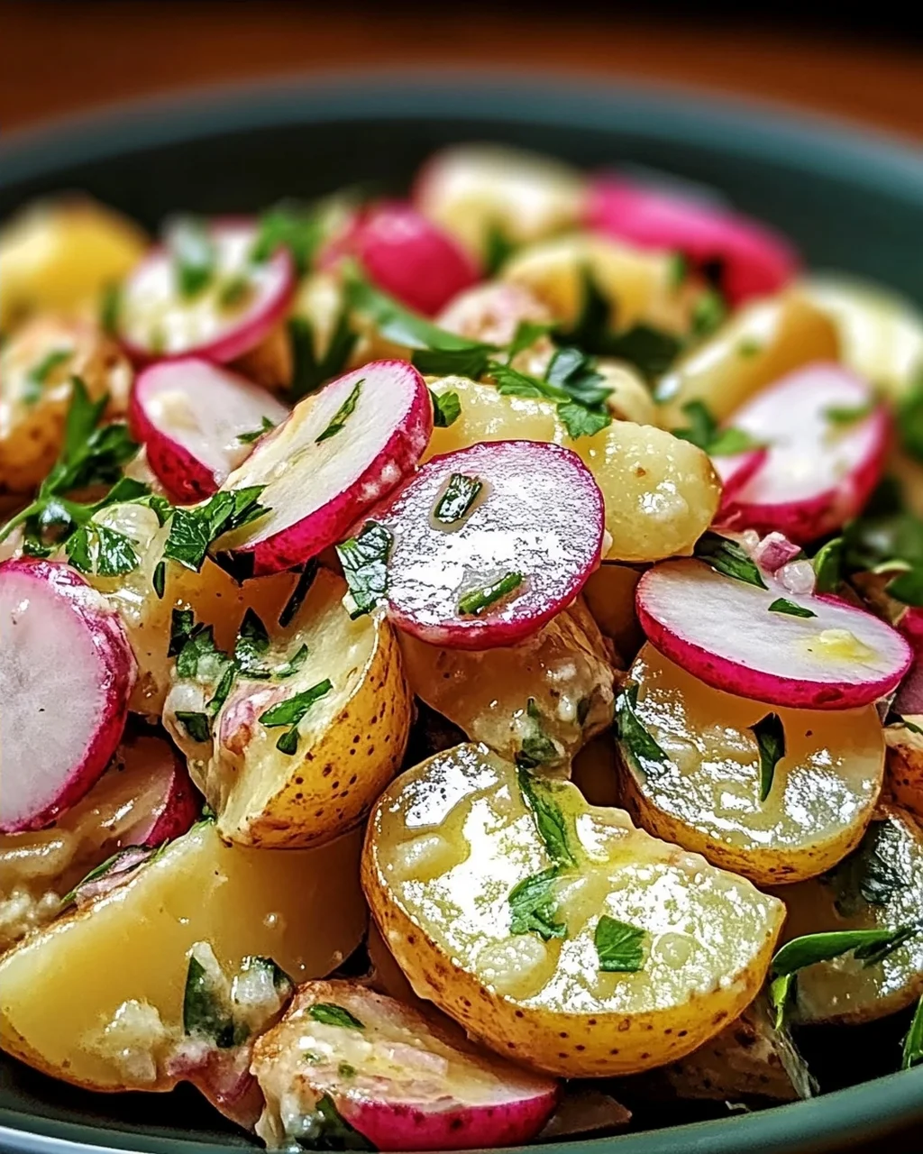 Kartoffelsalat mit Radieschen
