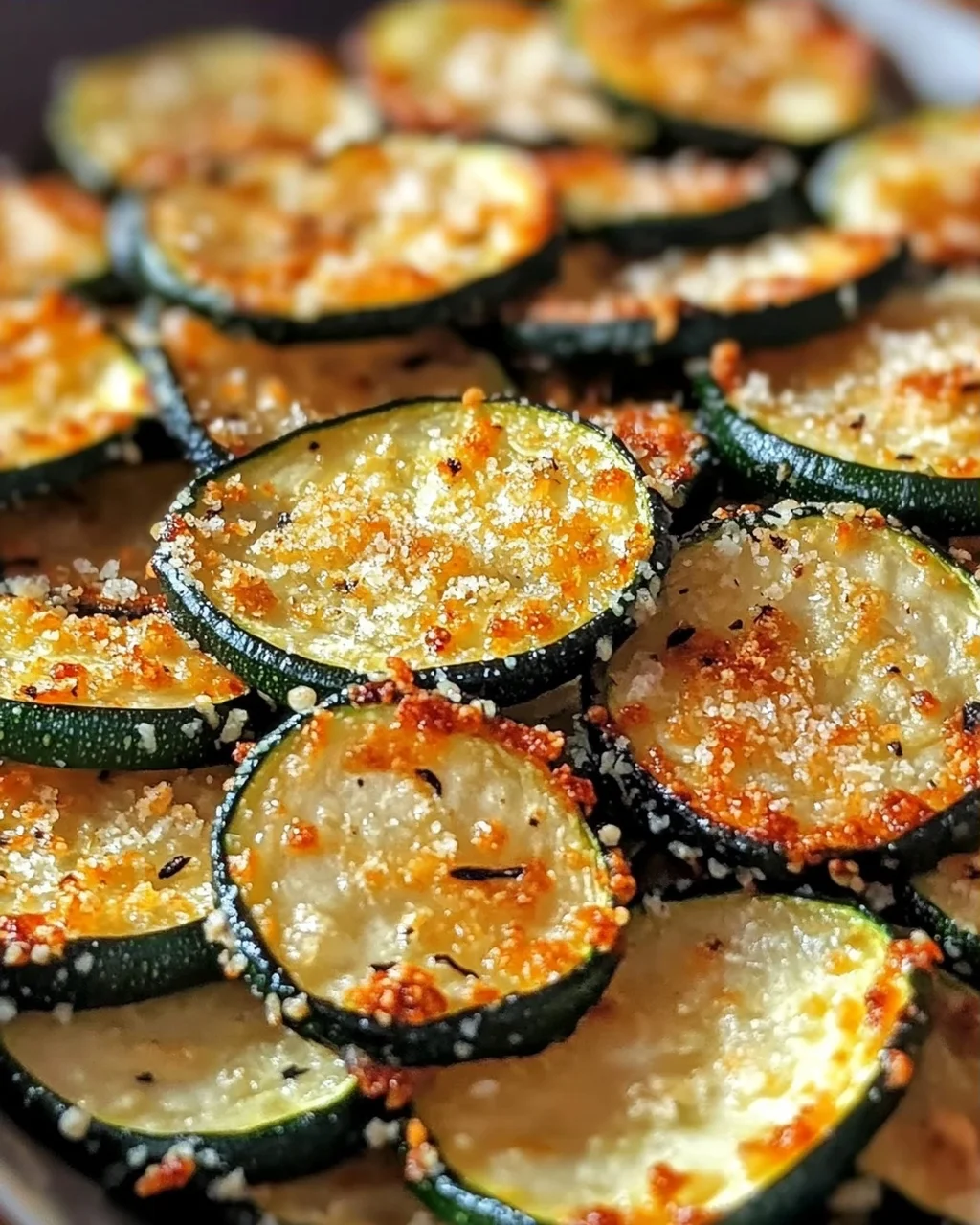 Knoblauch Parmesan Zucchini Chips für den Air Fryer