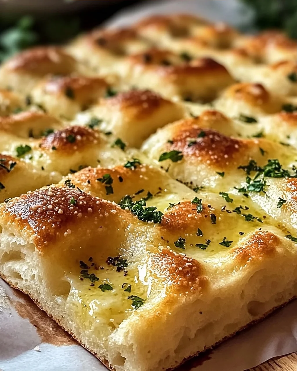Knoblauchbutter-Focaccia für perfekten Genuss