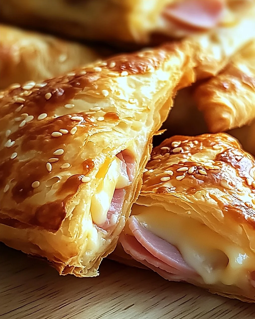 Knusprige Blätterteig-Schinken-Käse