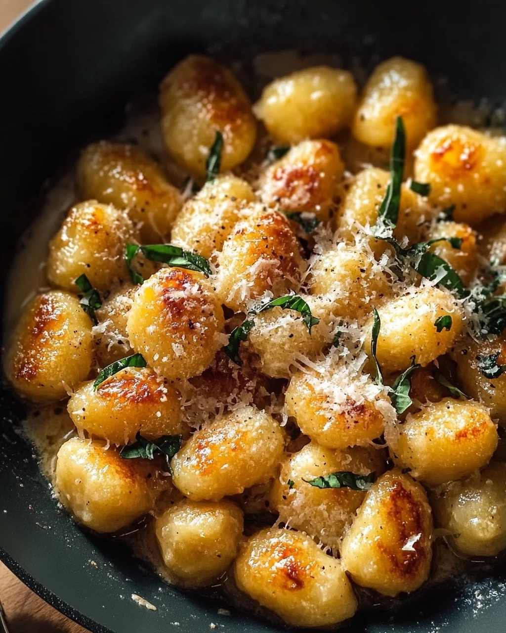 Knusprige Knoblauch-Parmesan Gnocchi Pfanne – Lecker & Schnell