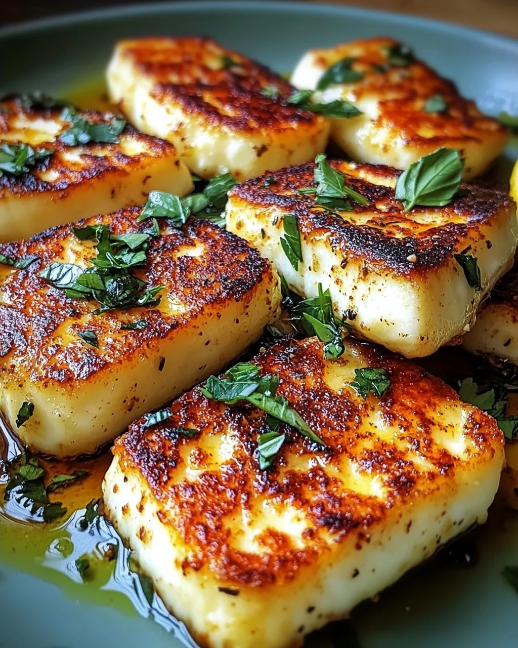 Knuspriger Halloumi aus der Pfanne