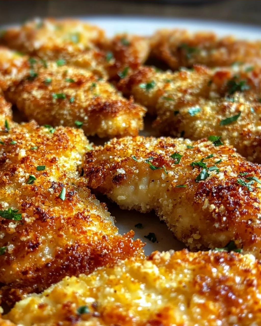 Knuspriges Parmesan-Knoblauch Hähnchen vom Blech