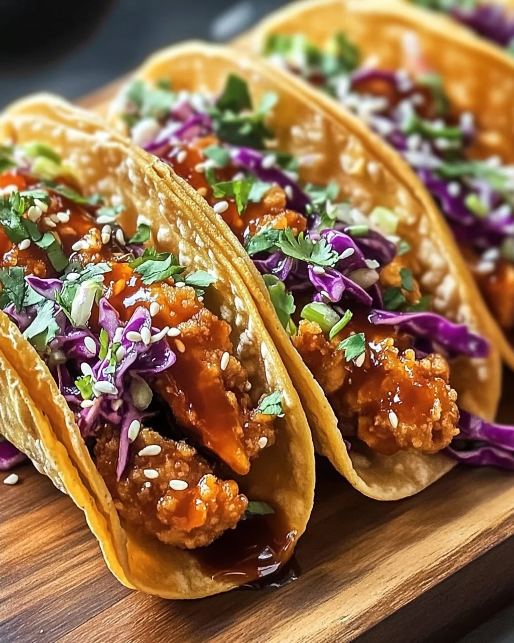Krosse Hähnchen Wonton Tacos in 30 Minuten