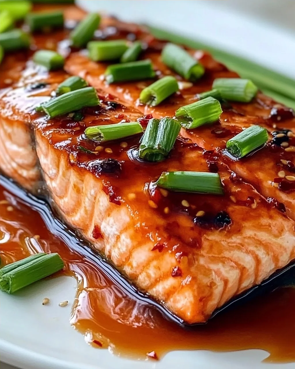 Lachs mit thailändischer Süß-Chili-Glasur schnell zubereiten