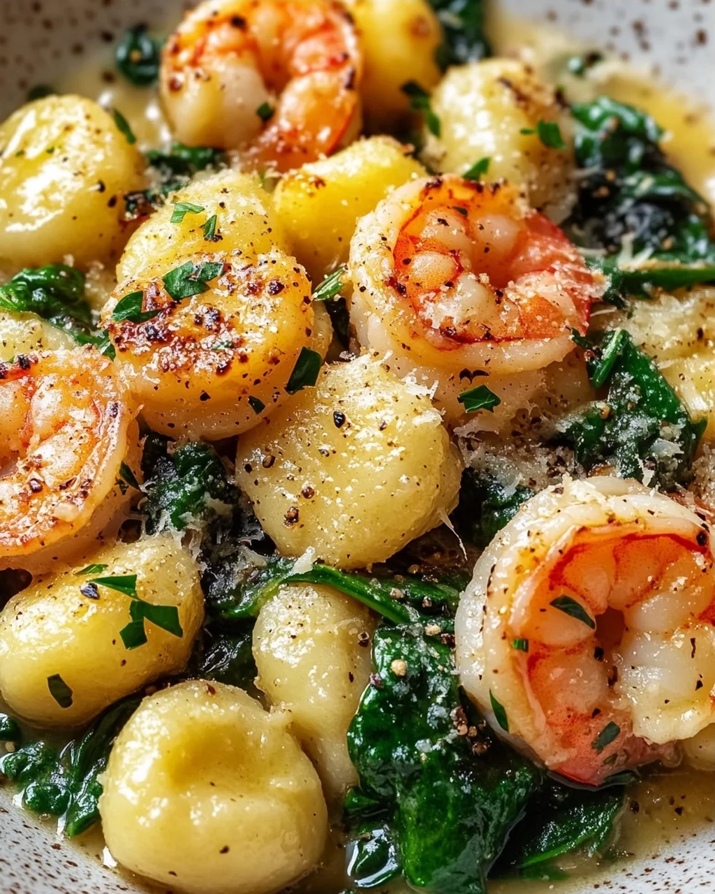 Lemon Garlic Shrimp Gnocchi with Spinach – Delicious Recipe!