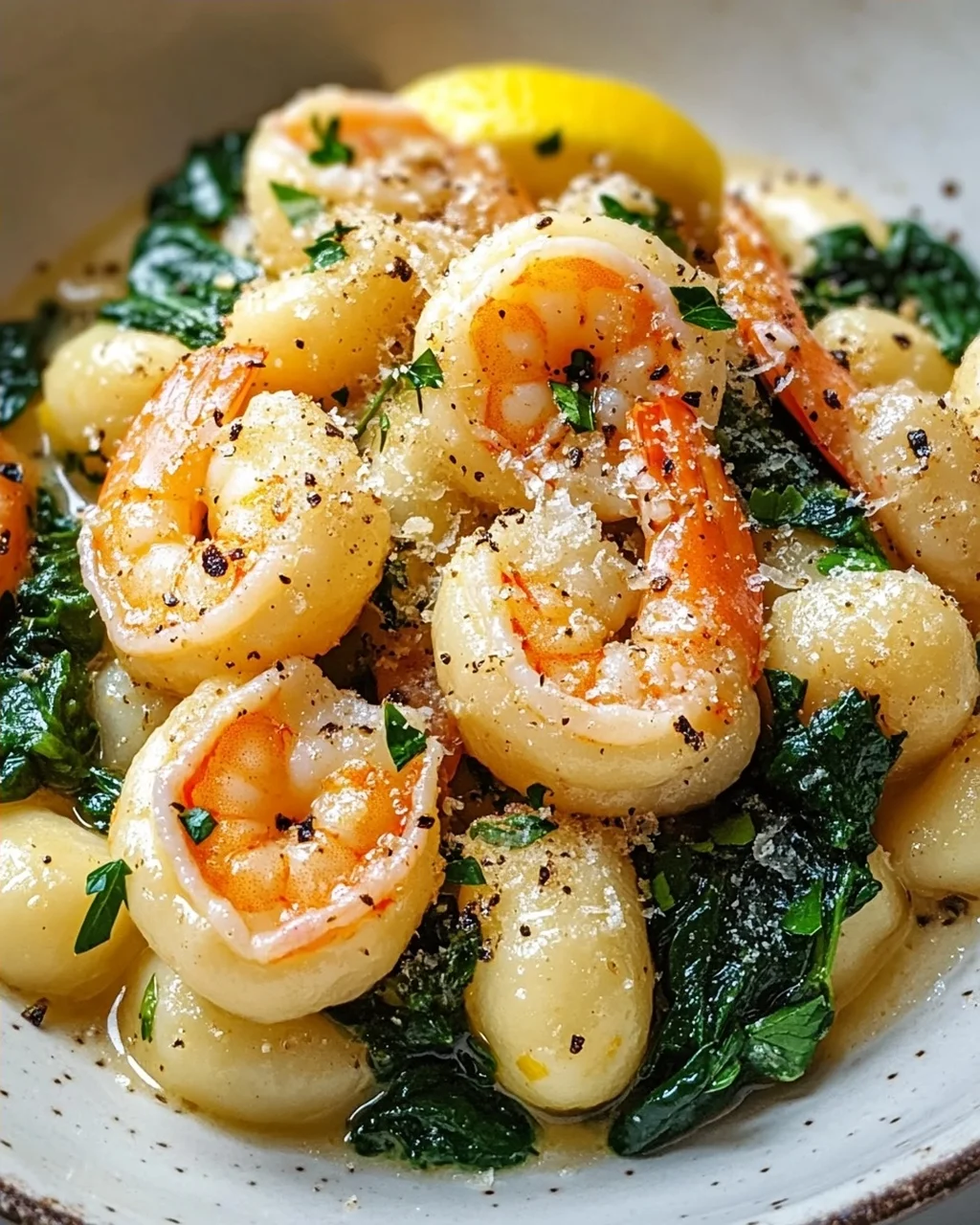 Lemon Garlic Shrimp Gnocchi with Spinach – Delicious Recipe!