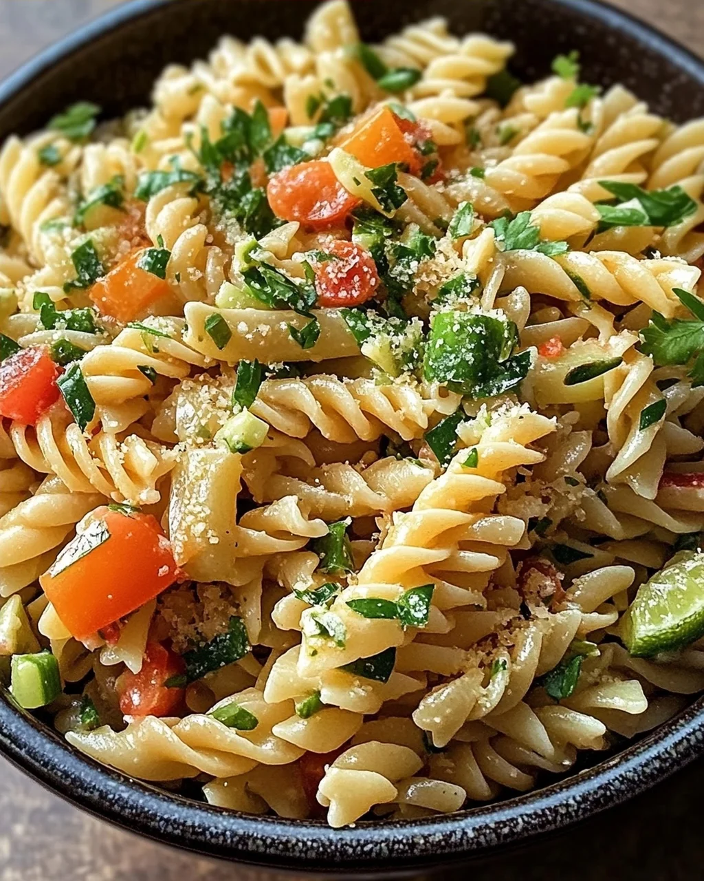 Limetten Crunch Nudelsalat
