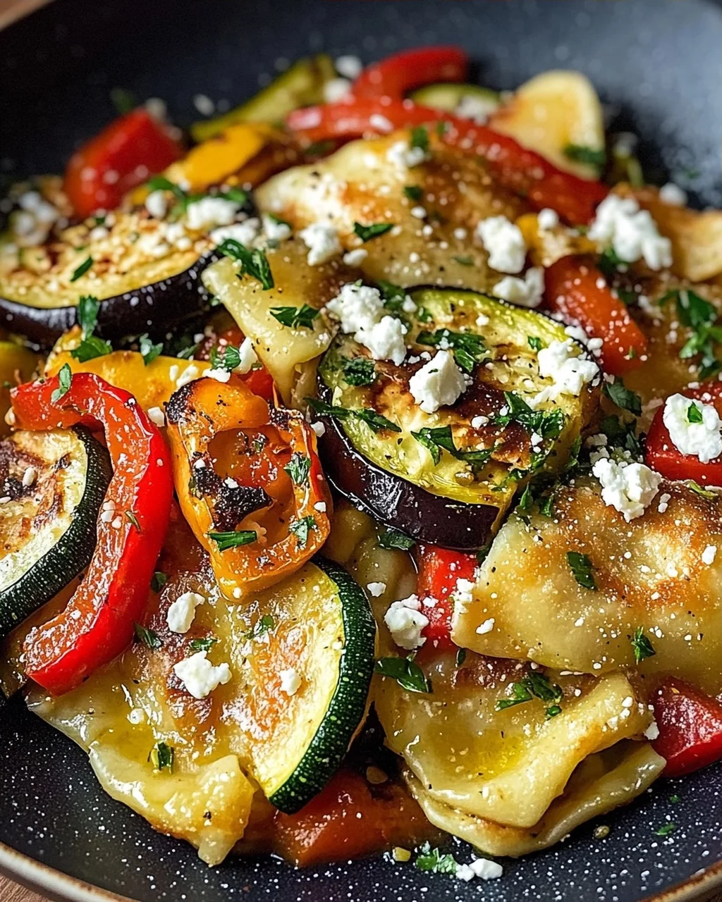 Maultaschenpfanne mit Gemüse