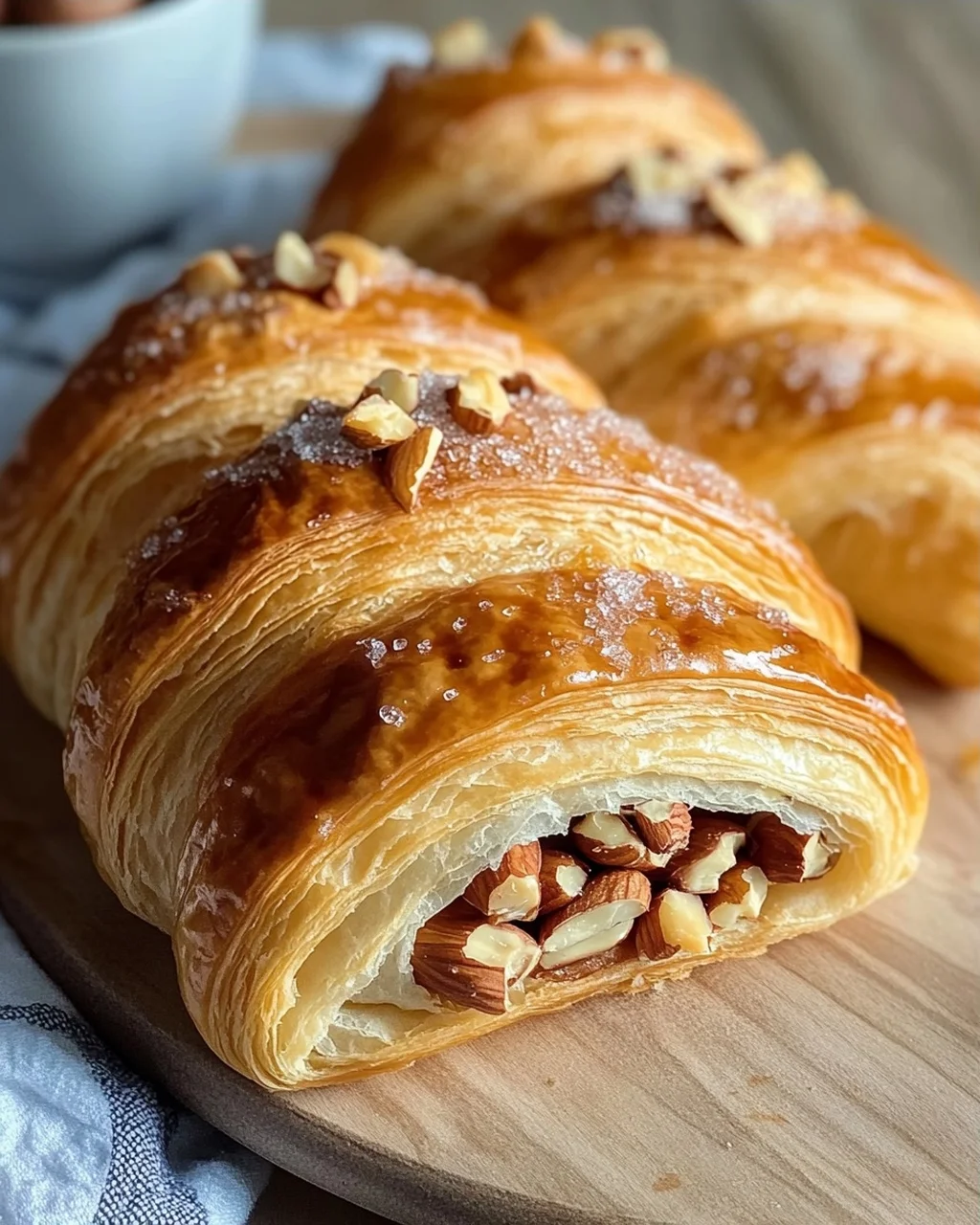 Nusshörnchen - Hefehörnchen mit Nussfüllung
