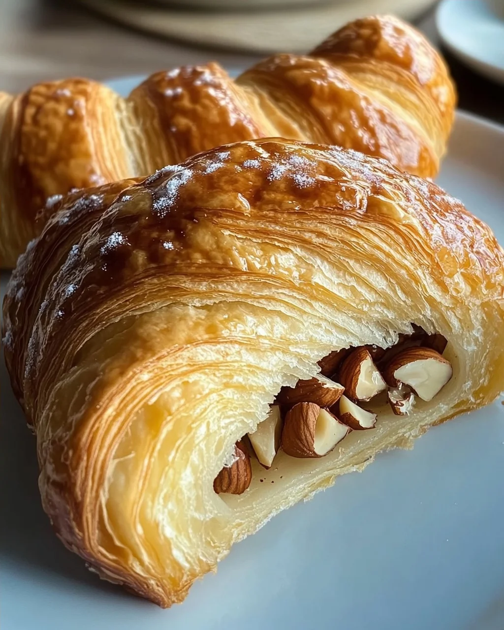 Nusshörnchen - Hefehörnchen mit Nussfüllung