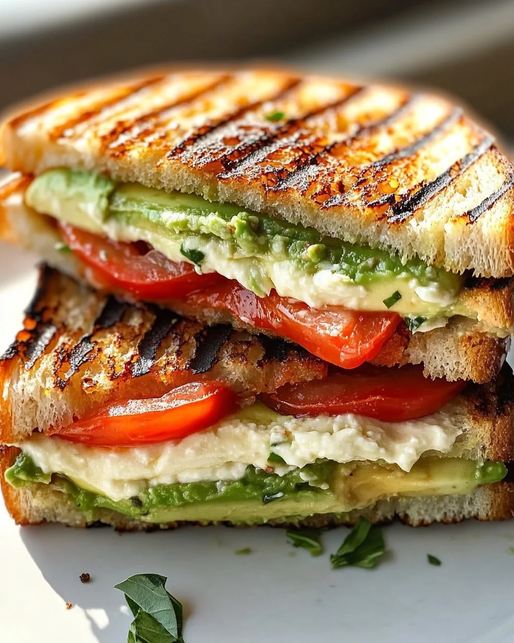 Panini mit Avocado, Tomaten & Frischkäse – Schnell & Lecker