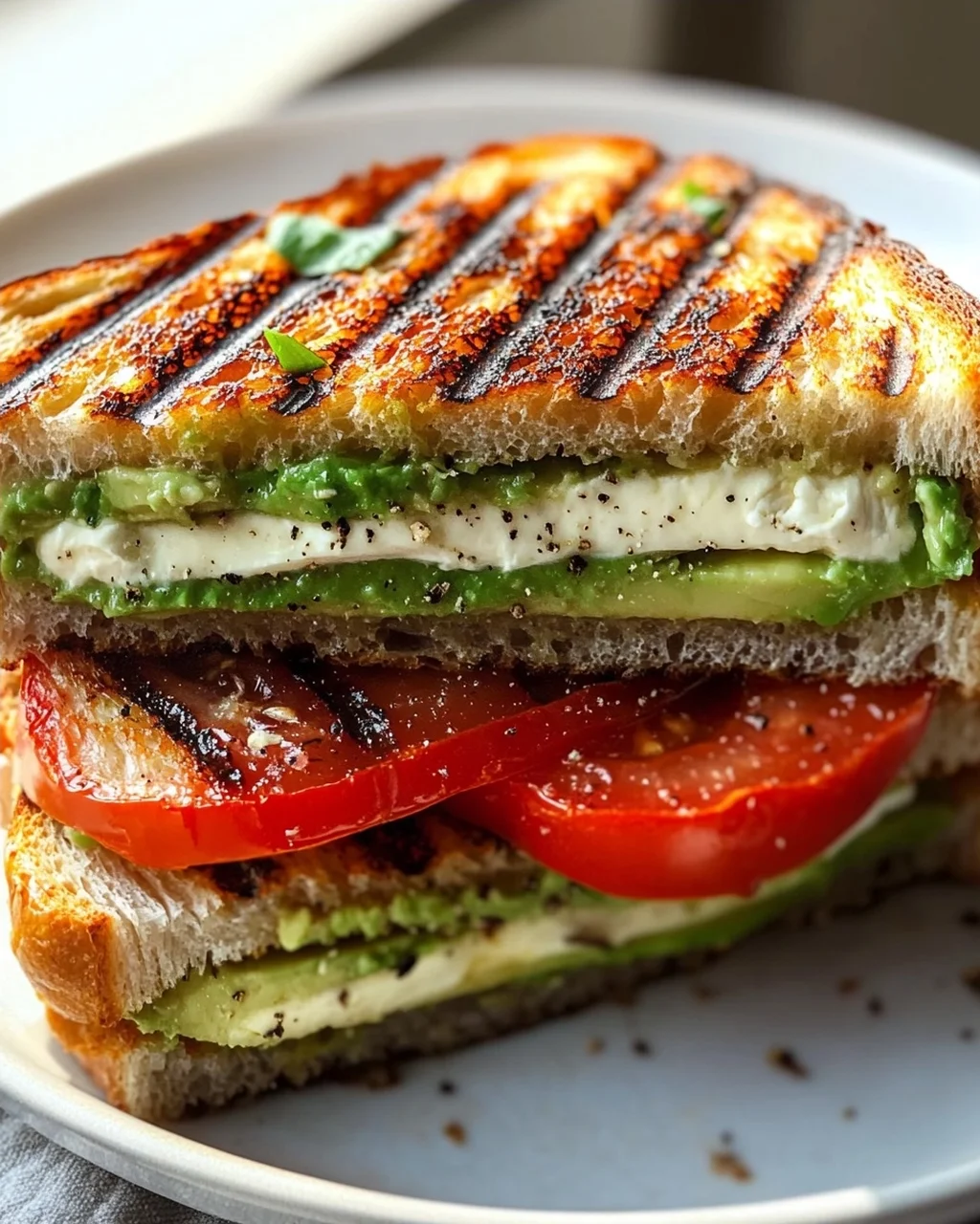 Panini mit Avocado, Tomaten & Frischkäse – Schnell & Lecker