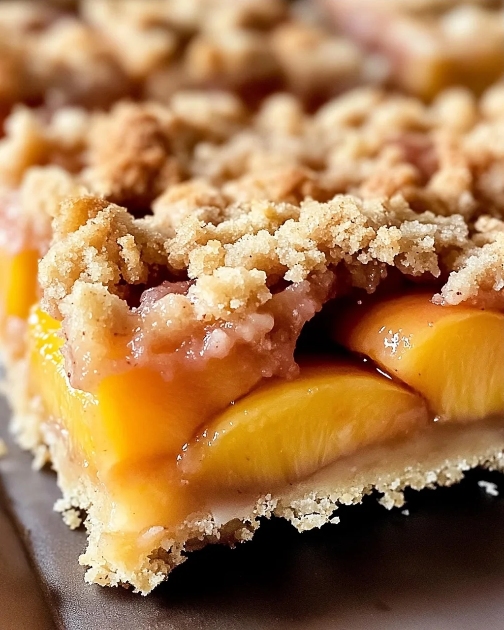 Pfirsich Streusel Riegel leicht gemacht