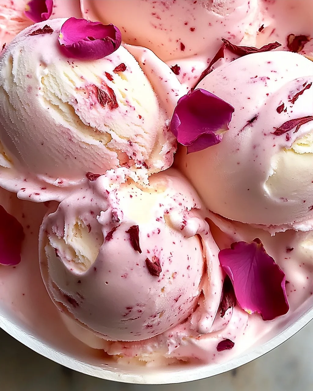 Rosen-Eiscreme: Exotisches Vergnügen aus der Heimat