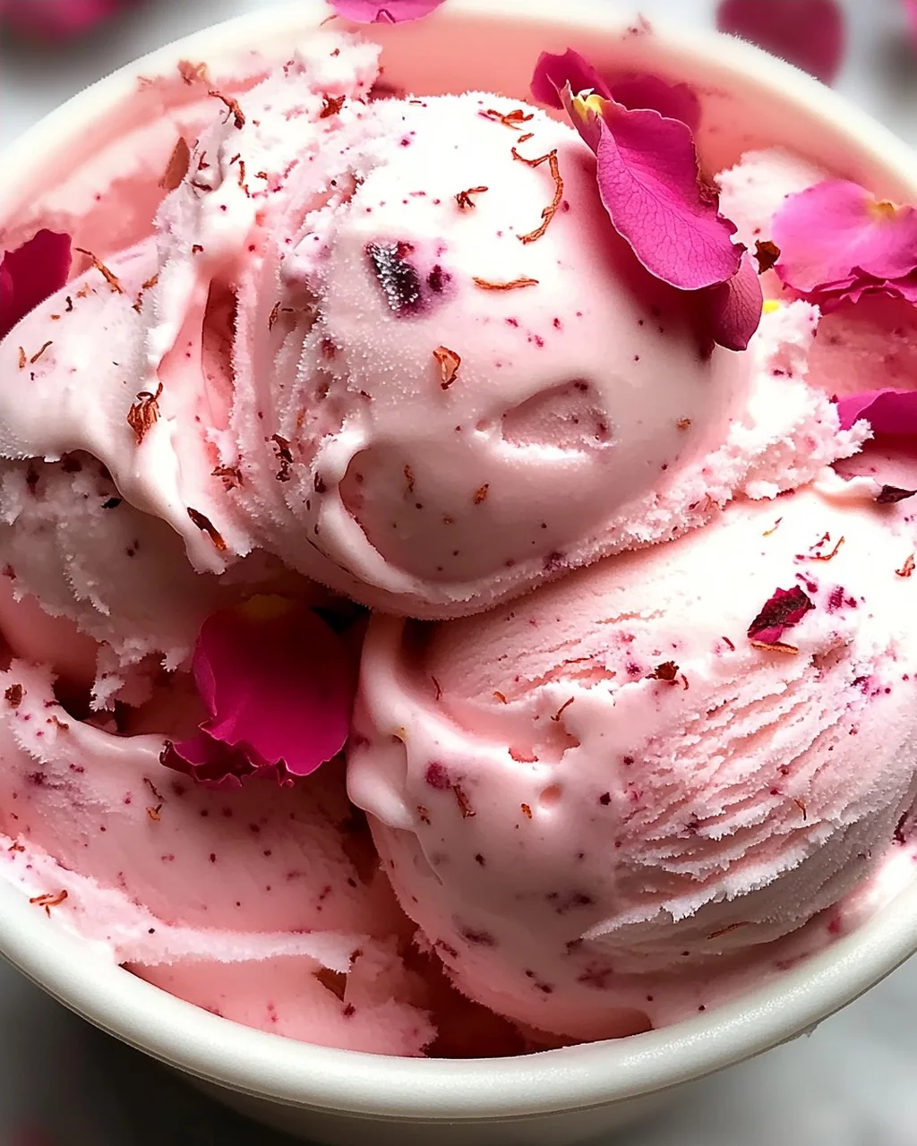 Rosen-Eiscreme: Exotisches Vergnügen aus der Heimat